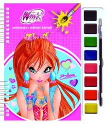 Omalovánky s vodovými barvami Winx Club