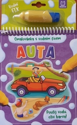 Auta Omalovánka s vodním fixem