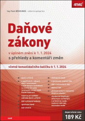 Běhounek, Pavel - Daňové zákony v úplném znění k 1. 1. 2024