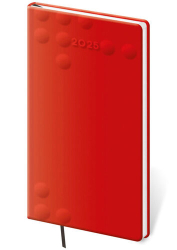 Kapesní diář 2025 Vario Red design