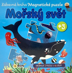 Mořský svět Zábavná kniha Magnetické puzzle