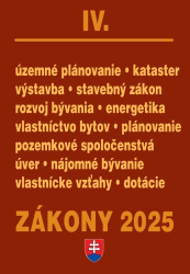 Zákony IV 2025 – stavebné zákony a predpisy